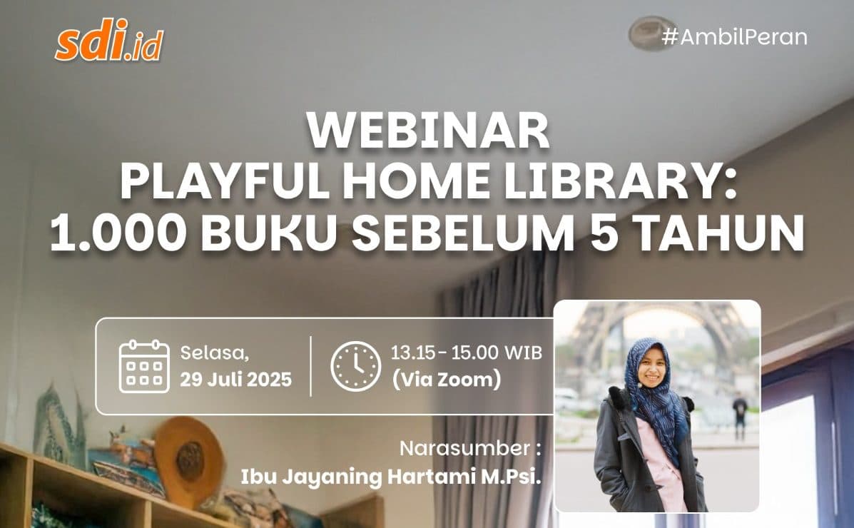 Webinar – Playful Home Library: 1000 Buku Sebelum Usia 5 Tahun