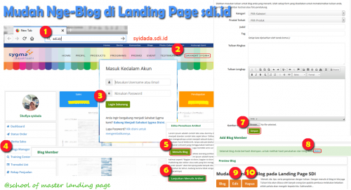 Mudah membuat Blog pada Landing Page SDI